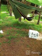 img 1 attached to Camping Hammock With Straps - Portable & Outdoor 2 Person Tree Hamaca For Travel! review by Imed Artun