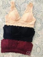 img 1 attached to Women'S Sexy Lace Bra: Removable Padded Racerback Bralette Bustier Sports Bras By Rolewpy review by Michelle Larson