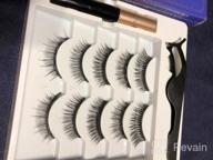 img 1 attached to 12 Pairs Of Natural Looking Magnetic False Eyelashes With Magnetic Eyeliner - No Glue Needed! Perfect Magnetic Eyelash Kit review by Curby Alston
