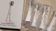 img 1 attached to Qhou Sonic Electric Toothbrush Replacement Heads - 4 Pack Professional Dupont Adult Grey review by Jorge Bryant
