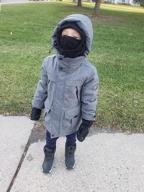 img 1 attached to Winter Ninja Balaclava Ski Mask for Toddlers - Cozy Cold Weather Snow Hat & Neck Warmer for Boys & Girls review by Michael Kosack