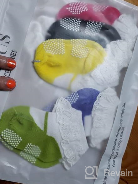 img 1 attached to Set Of 6 Non-Slip Unisex Baby Socks For Girls And Boys - EPEIUS review by Youssef Coolidge