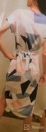 картинка 1 прикреплена к отзыву Women'S Summer Dress: ECOWISH Floral Print Geometric Pattern Belted V-Neck Dress от Bogdan Swizzle