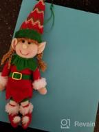 img 1 attached to Set Of 4 Flexible Christmas Elves Plush Dolls - 12-Inch Adorable Holiday Ornaments For Xmas Tree Decoration, Parties, And Santa Character Displays review by Tyrell Hudson