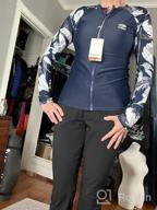 img 1 attached to AXESEA Women's Long Sleeve Rash Guard: Stylish UV Sun Protection Swim Shirt review by Stuart Sugden