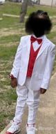 img 1 attached to iGirlDress Boys Formal Satin Vest Set with Zipper Tie, Bowtie & Hanky - 4 Piece Ensemble review by Leroy Stanton