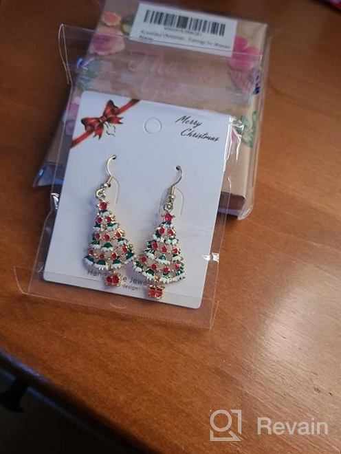 img 1 attached to Festive Jewelry For The Holidays: ALoveSoul Christmas Earrings - Christmas Tree, Apple, And Ball Asymmetric Designs review by Rex Bareham