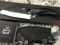 img 1 attached to FINDKING Dark Moon Series: Versatile Boning Knife With Leather Sheath, High-Quality Stainless Blade And Steel Handle - Ideal For Home, Kitchen, Outdoor, BBQ And Camping - 5.8 Inch Black Edition review by Mikey Shook