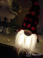 img 1 attached to HAUMENLY Swedish Christmas Gnome Lights, Scandinavian Tomte With Legs, 6 Hours Timer, Holiday Home Party Decoration (A) - Pack Of 2 review by Chris Nastanovich