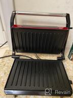 img 3 attached to Sandwich maker Kitfort KT-1609 Panini Maker, red review by Ewa Ewa (Wietrzyk) ᠌