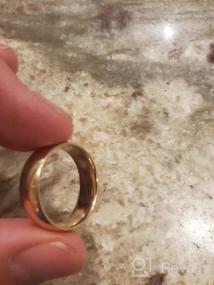 img 5 attached to Обручальные кольца из цельного золота 14 карат от Wellingsale