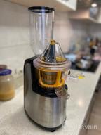 img 1 attached to Auger juicer Kitfort KT-1102-2, burgundy review by Agata Andrukiewicz ᠌