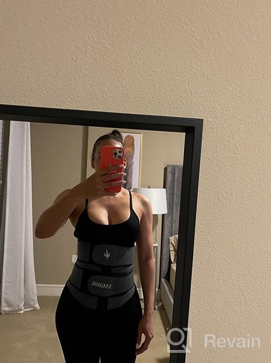 img 1 attached to ANGOOL Women'S Neoprene Plus Size Waist Trainer With Zipper - Sauna Sweat Corset Cincher Belt For Workouts review by Mark Young