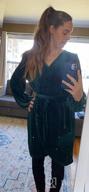 img 1 attached to BerryGo'S Velvet Wrap Dress - The Perfect Blend Of Elegance And Sensuality For Winter Parties review by Ivani Domenech