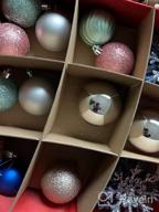 img 1 attached to Organize Your Christmas Decorations With Sattiyrch Large Ornament Storage Box - Holds 54 Ornaments Of Up To 4 Inches review by David Perry