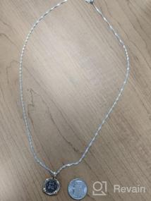 img 6 attached to Verona Jewelers 925 Sterling Silver 1.5MM Adjustable Singapore Twist Chain Necklace - 24" Slider & Bolo Necklace for Women