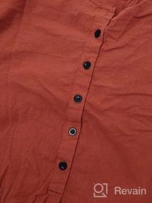 img 5 attached to 👔 Sleeve Button Casual Pockets by Yaohuole