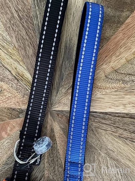 img 1 attached to 🐕 Taglory Nylon Dog Leash 6ft: Stylish and Safe Leash for Medium to Large Dogs - Perfect for Walking and Training review by John Martin