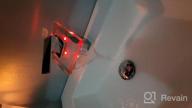 img 1 attached to 💧 ROVATE LED Bathroom Sink Faucet - Single Hole Chrome Waterfall Faucet with Glass Spout and Single Handle review by Dean Partybus