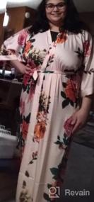 img 7 attached to BABEYOND Kimono Robe Plus Size Long Floral Satin Robes Plus Size Kimono Cover Up Loose Cardigan Top Bachelorette Party Robe