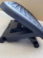 img 1 attached to Work In Comfort With HUANUO Adjustable Under Desk Footrest At Home Or Office review by Benjamin Saric