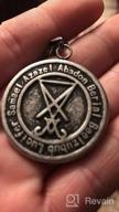 img 1 attached to Satanic Symbol Pendant - PJ Jewelry Lucifer Sigil Necklace, Stainless Steel Seal with Free 20" Chain review by Brian Messerly