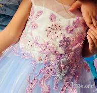 img 1 attached to Stunning Christmas Flower Girl Dresses: Rainbow Tulle, 3D Embroidery, And Beading For Princess Pageants And Weddings By Weileenice review by Clete Dean