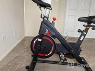 img 1 attached to 2022 Upgraded ADVENOR Magnetic Resistance Indoor Cycling Bike - 35 Lbs Flywheel, LCD Monitor W/ Ipad Mount & Comfortable Seat Cushion. review by James White