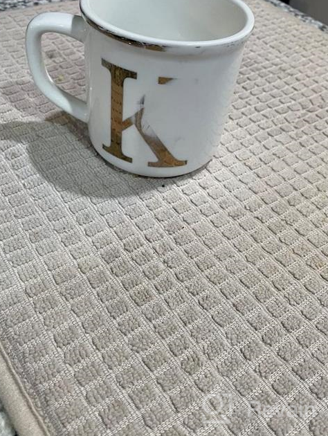 img 1 attached to Personalized 16 Oz Ceramic Coffee Mug With Monogram - Perfect Gift For Office And Home Use, Available In Letter K From Miicol review by Hector Nito