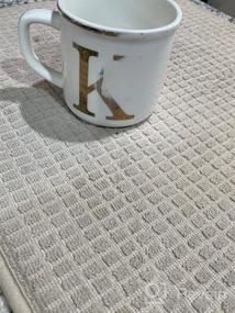 img 5 attached to Personalized 16 Oz Ceramic Coffee Mug With Monogram - Perfect Gift For Office And Home Use, Available In Letter K From Miicol