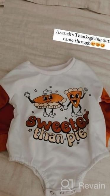 img 1 attached to Get Your Little Pumpkin Ready For Halloween With Our Oversized Pumpkin Sweatshirt Romper Onesie For Baby Girls And Boys review by Haggis Bryant
