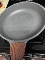 img 1 attached to Swiss Granite Coated Nonstick Frying Pan Set - Healthy Stone Cookware Chef'S Pan, PFOA-Free Skillets For Omelettes (9.5+11+12.5 Inch) By SENSARTE review by Bogdan Swizzle