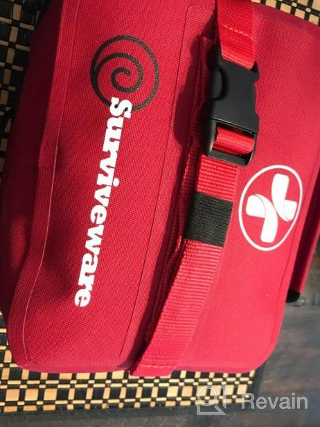 img 1 attached to Large 200-Piece Waterproof First Aid Kit For Outdoor Emergencies, Cars, Boats, Trucks, Hurricanes, And Tropical Storms - Premium Quality By Surviveware review by Jason Wesley