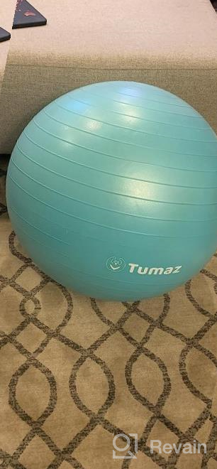 img 1 attached to Complete Pregnancy And Labor Set - Tumaz Birth Ball With Peri Bottle, Yoga Strap, Non-Slip Socks, Instruction Poster, And Quick Foot Pump review by Emanuel Guffey