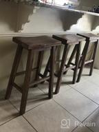 img 1 attached to Boraam 24-Inch Sonoma Bar Stool, Storm Grey Wire-Brush Finish review by Justin Gomez