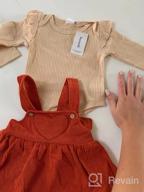 img 1 attached to Adorable Long Sleeve Ruffle Romper Top & Infant Skirt Set For Your Little Girl review by Jason Hutchinson