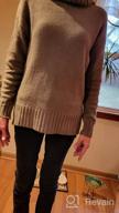 img 1 attached to FISACE Women'S Oversized Turtleneck Cable Knit Pullover Sweater Long Sleeve Top review by Jennifer Johnson