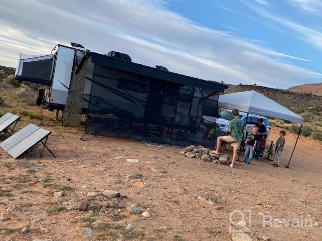 img 1 attached to Protect Your RV With LATCH.IT Shade: 7'X9' Zippered Screen Awning For Ultimate Wind Protection And Privacy. review by Sam Thorpe