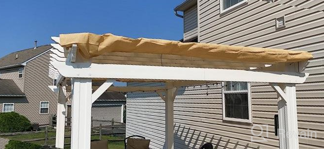 img 1 attached to 10'X20' UV Block Sun Shade Canopy With Grommets For Outdoor Pergola, Patio, Garden Deck By DOEWORKS - Shade Cloth review by Ryan Dillon