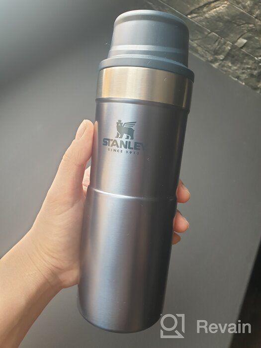 img 1 attached to ☕️ STANLEY Classic One Hand 2.0 Thermal Mug, 0.35l, Black review by Czesawa Rosiska ᠌