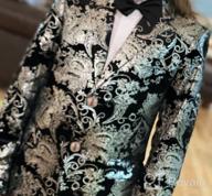 img 1 attached to 👔 Golden Jacquard Wedding Boys' Formal Tuxedo Attire review by Adam Hutchinson