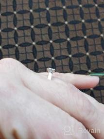 img 7 attached to Kobelli Cushion-Cut Moissanite Solitaire Engagement Ring 1 1/10 Carat 14K White Gold