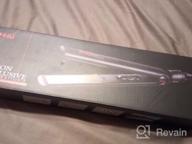 img 1 attached to Titanium Hair Straightener And Curling Iron - Professional Dual Voltage Flat Iron For Straightening And Curling Hair review by Tania Mendoza