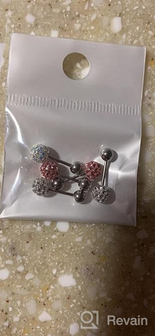 img 1 attached to 🌟 Girls' 20G Stud Earrings Set with Screw-on Safety Backs - Hypoallergenic Surgical Steel Women's Earrings by ZHIYAOR review by Marina Perez