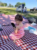 img 1 attached to AMMSUN Colorful Extra Large Picnic & Beach Blanket Handy Mat With Sandproof/Waterproof Dual Layers - Perfect For Family, Friends & Kids (80'' X 80'') review by Kyle Mack