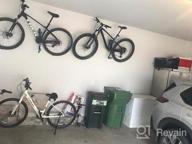 img 1 attached to Wall Mount Bicycle Rack For Garage - Qualward Bike Hanger Cycling Pedal Storage Stand. review by Jason Franco