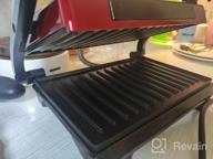 img 2 attached to Sandwich maker Kitfort KT-1609 Panini Maker, red review by Franciszka Zamska ᠌