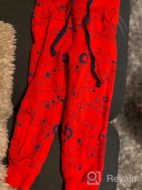 img 1 attached to EULLA Boys Jogger Pants - Cartoon Printed Cotton Sweatpants with Drawstring & Elastic Waistband, Featuring Convenient Pocket review by Richard Basque