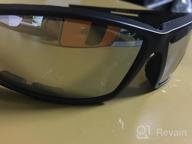 img 1 attached to Windproof Foam Padded Sunglasses For Motorcycle Riding Safety - Men'S Shield review by Chris Hunt
