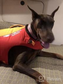 img 6 attached to Обеспечьте безопасность вашего щенка в воде с помощью спасательного жилета RUFFWEAR Float Coat - Blue Dusk, большой размер